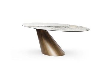 Кухонный обеденный стол DT9375FCI белая керамика в Вологде - предосмотр 1